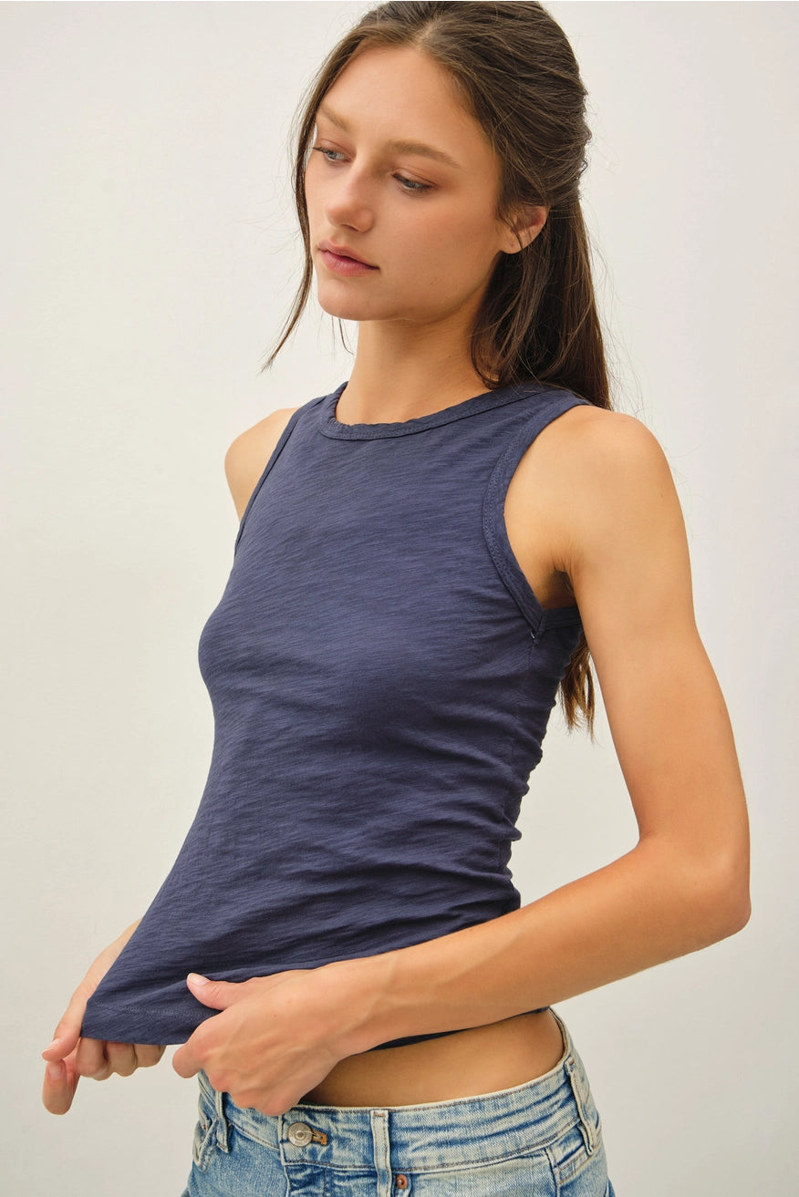 Be Cool - Garment Dyed Cotton Slub Tank
