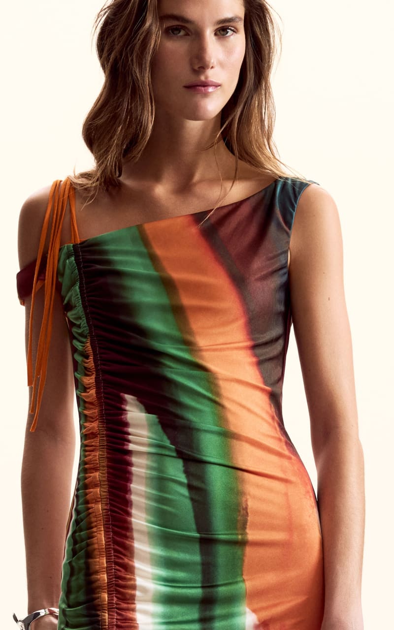 Desigual- Abstract Striped Dress - DRESS
