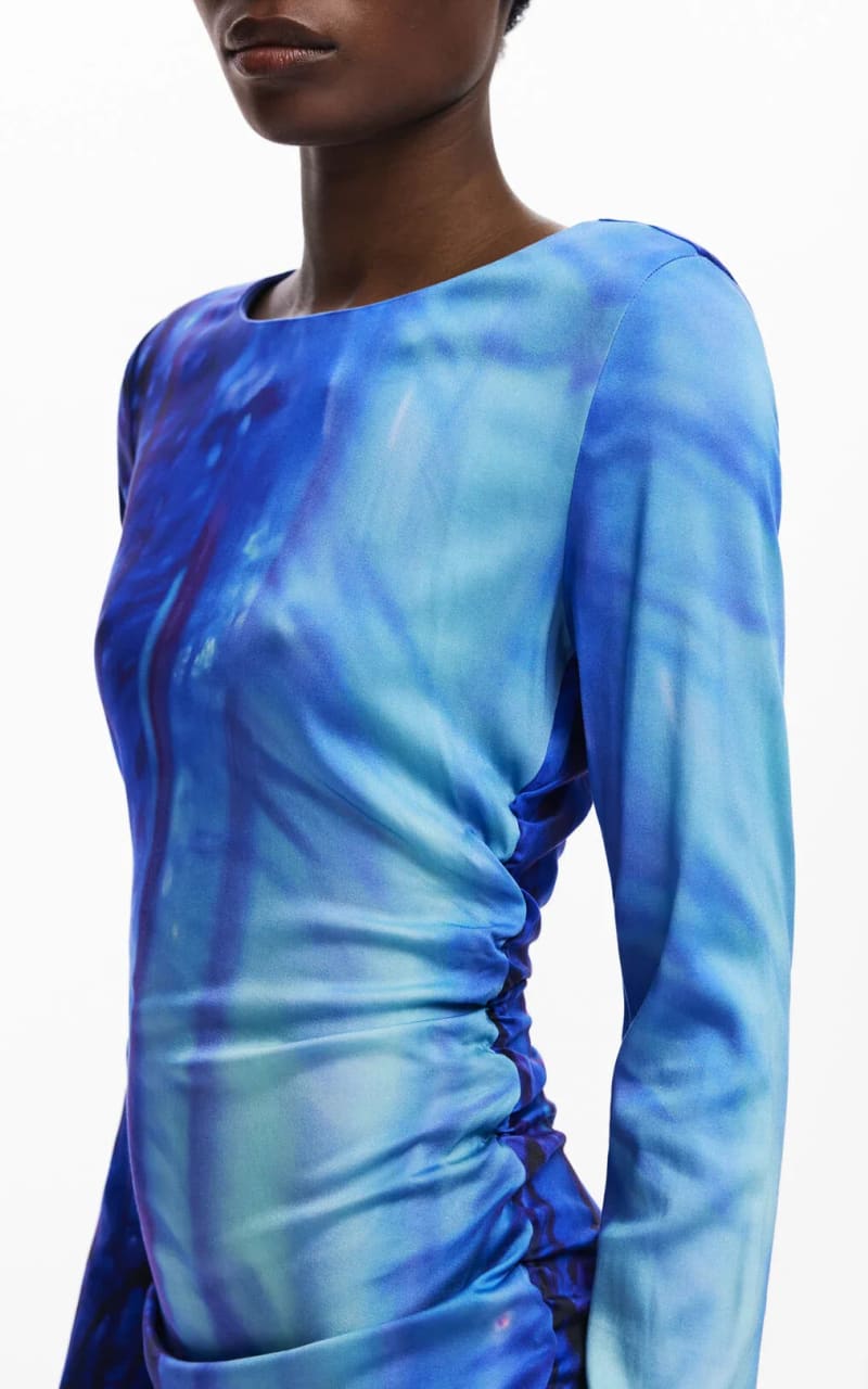 Desigual- Asymmetric Landscape Dress - DRESS