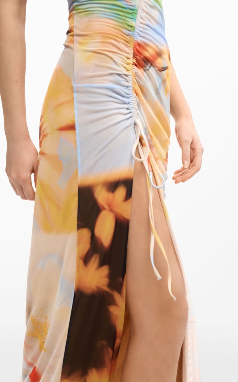 Desigual- Draped Abstract Maxi Dress - DRESS