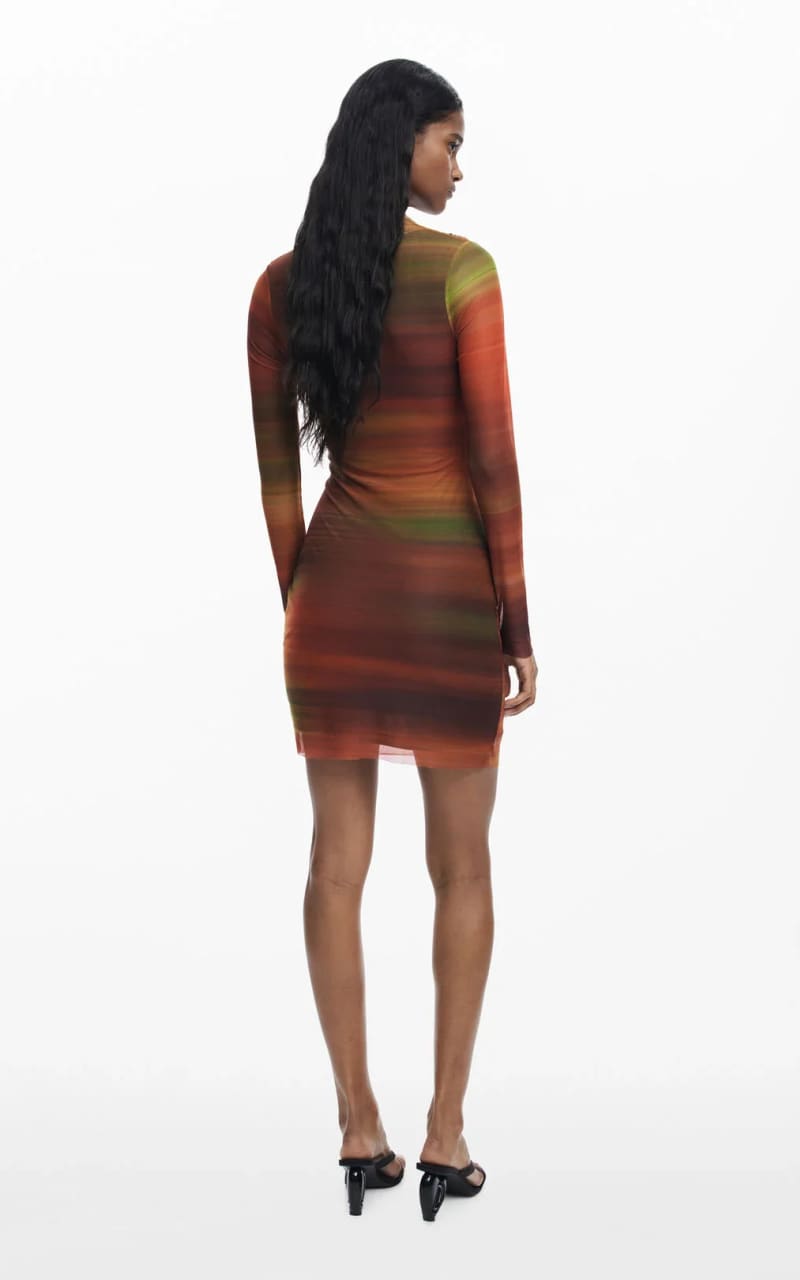 Desigual- Draped Tulle Short Dress - DRESS
