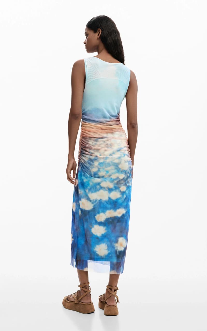 Desigual- Draped Waterlily Dress - DRESS