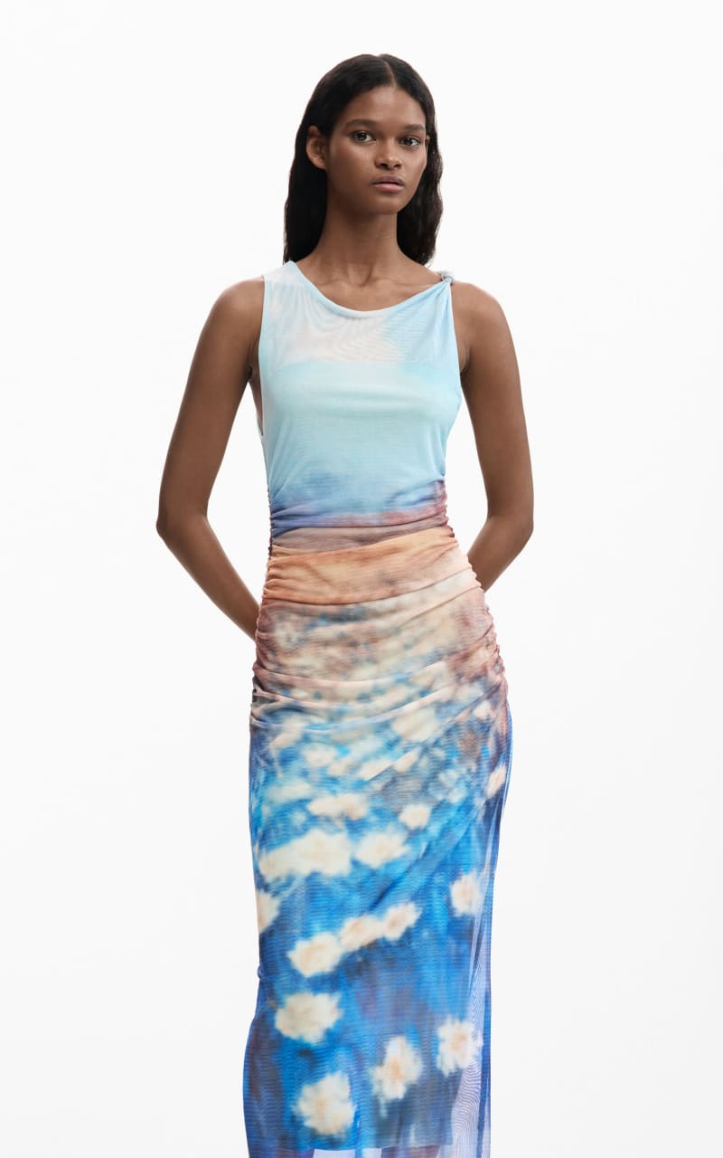 Desigual- Draped Waterlily Dress - DRESS