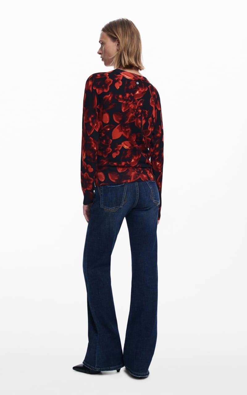 Desigual- Lightweight Floral Sweater - SWEATER & SWEATSHIRT