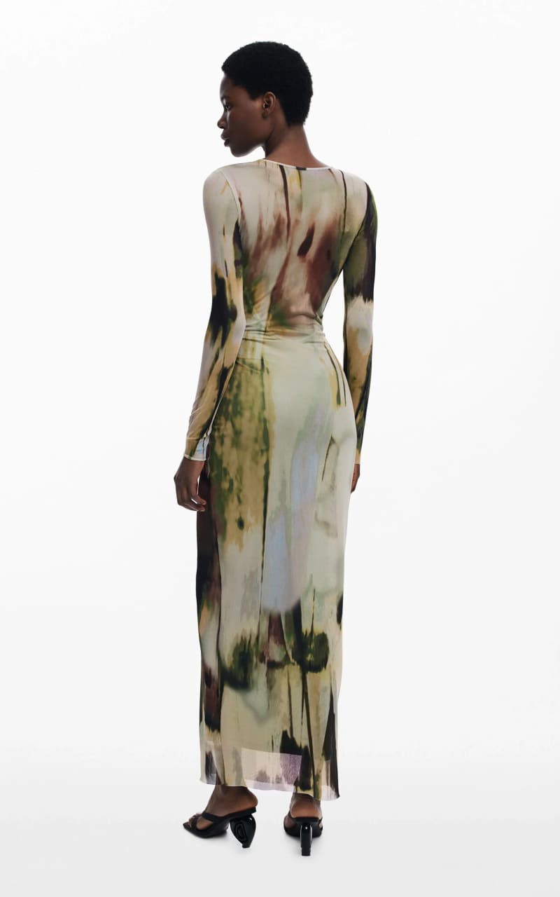 Desigual- Long Tulle Fitted Dress - DRESS