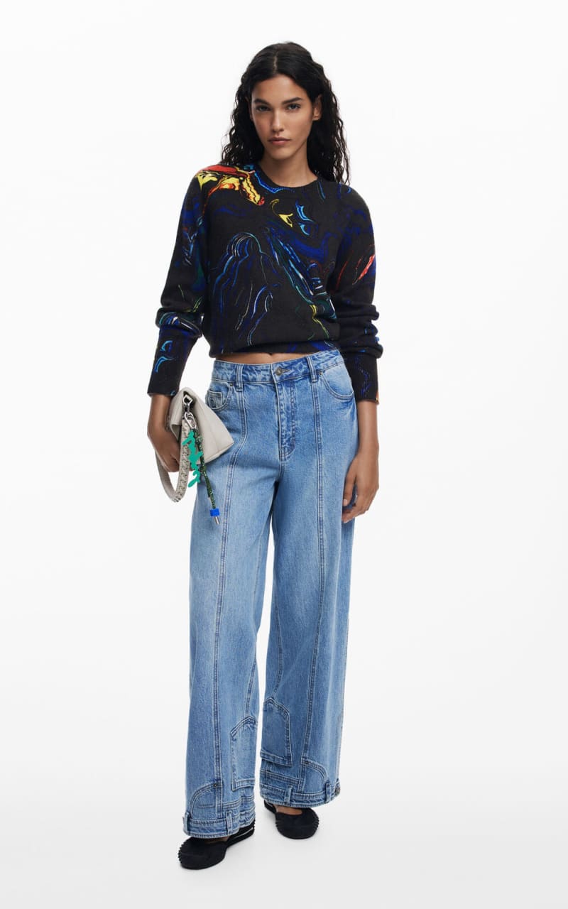Desigual- Thin Gauge Marbled Sweater - SWEATER & SWEATSHIRT