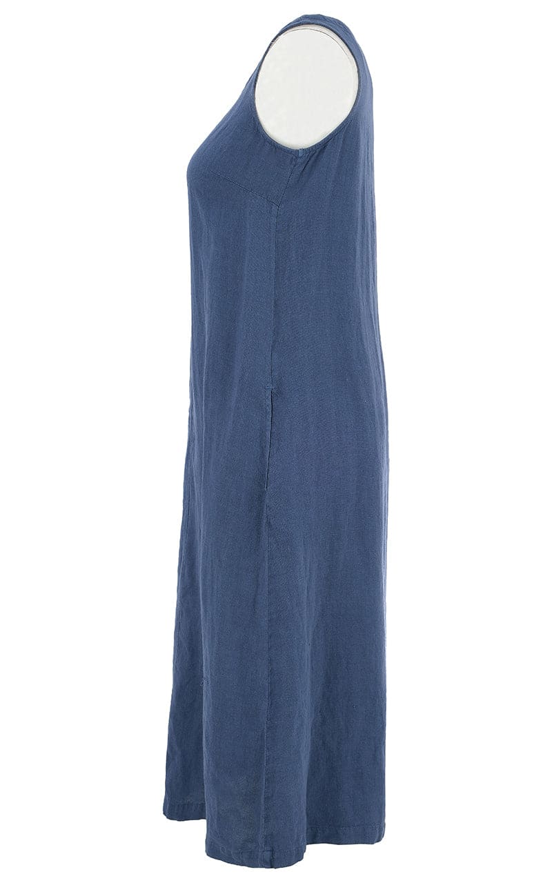 Dolcezza- Sleeveless Linen Dress