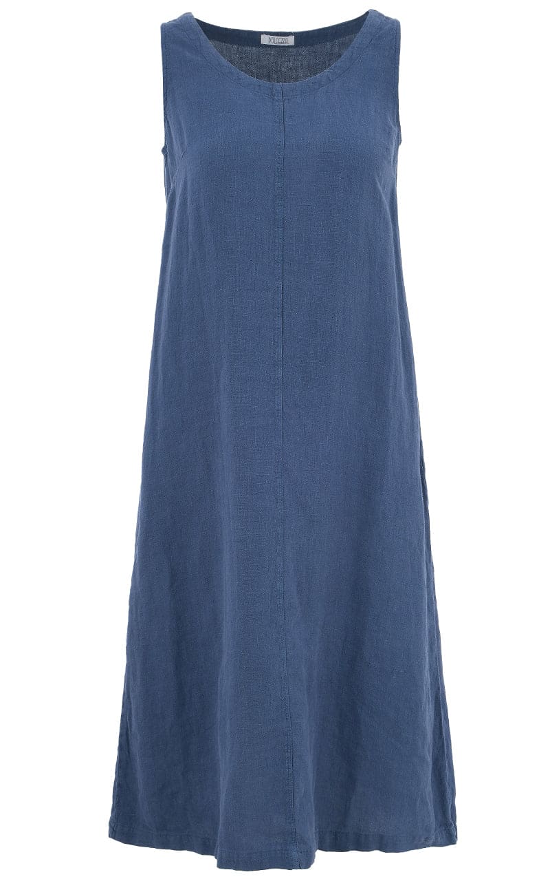 Dolcezza- Sleeveless Linen Dress