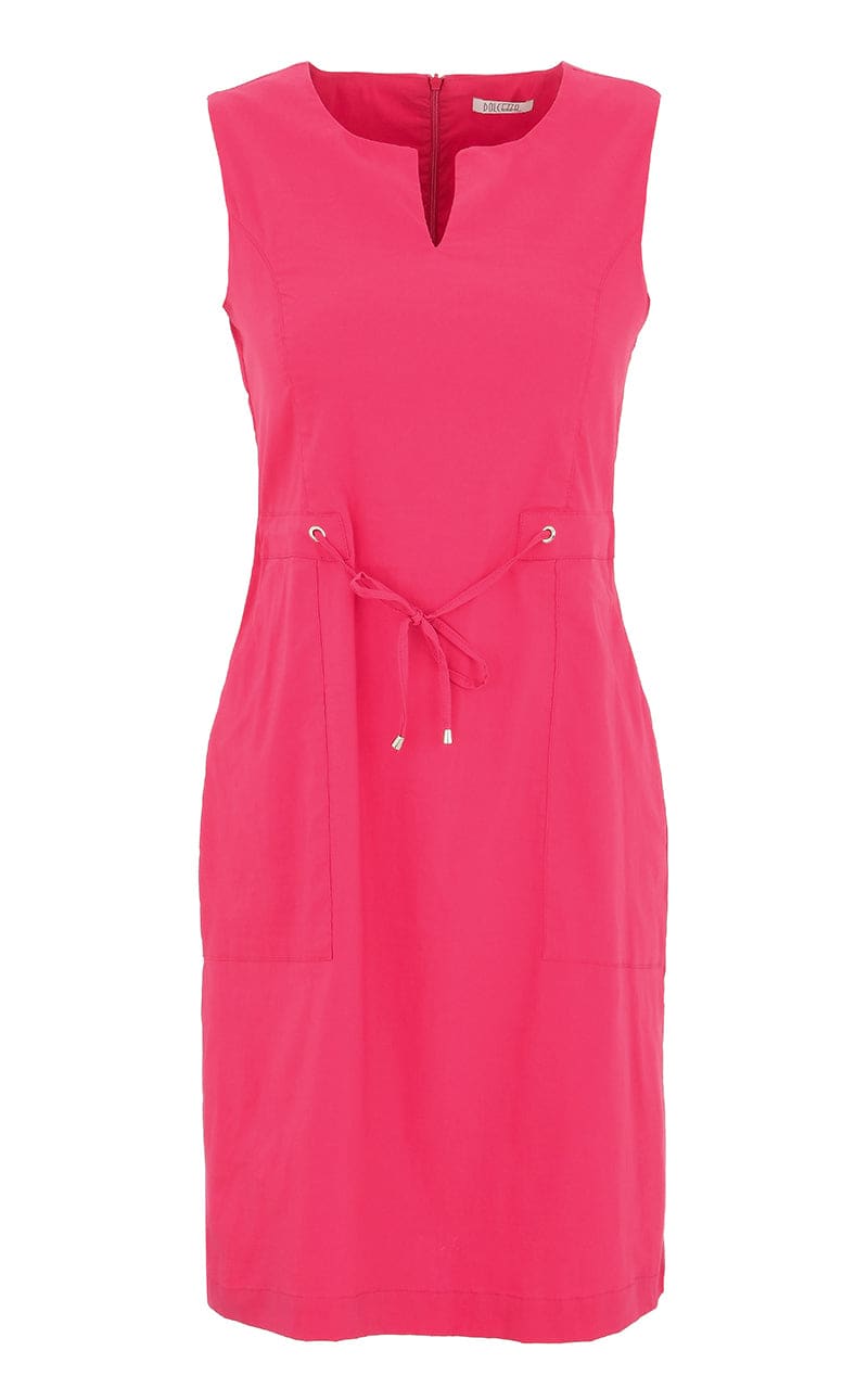 Dolcezza- Sleeveless Woven Dress - DRESS