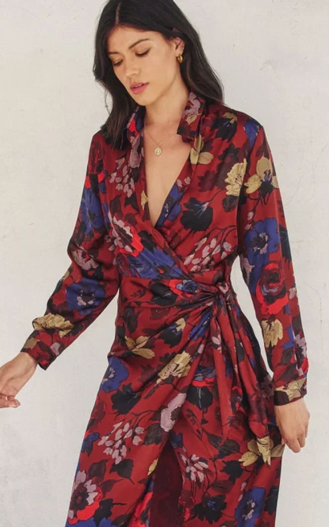 Dress Forum- Fireplace Midi Shirt Wrap