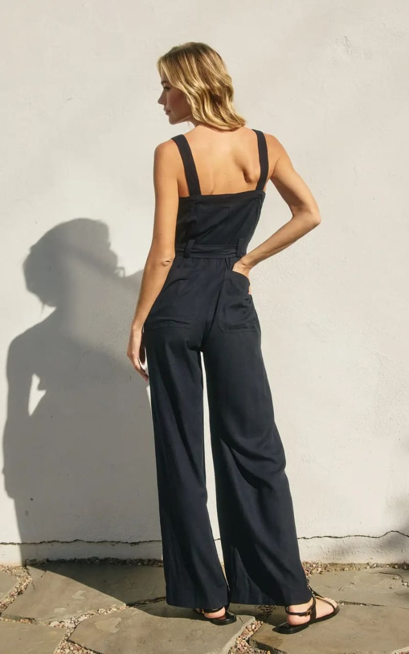Dress Forum- Heaven Sent Straight Neck Wide Leg Jumpsuit