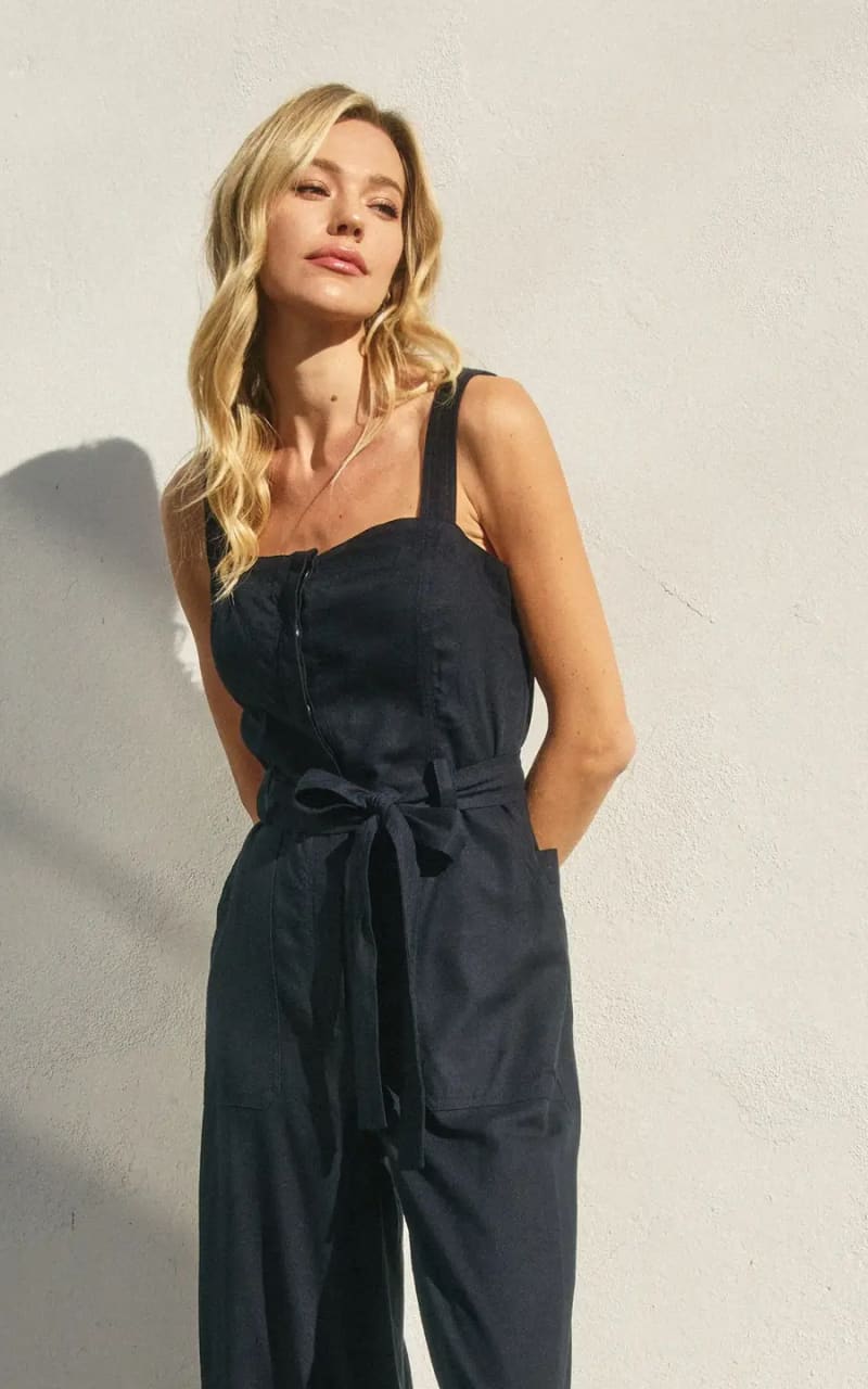 Dress Forum- Heaven Sent Straight Neck Wide Leg Jumpsuit