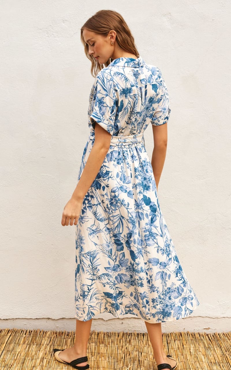 Dress Forum - Love Letter Belted Maxi in Porcelain Blue