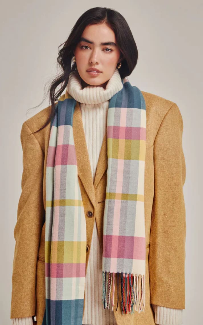 Echo-Central Park Plaid Scarf - Cold Weather Accessories