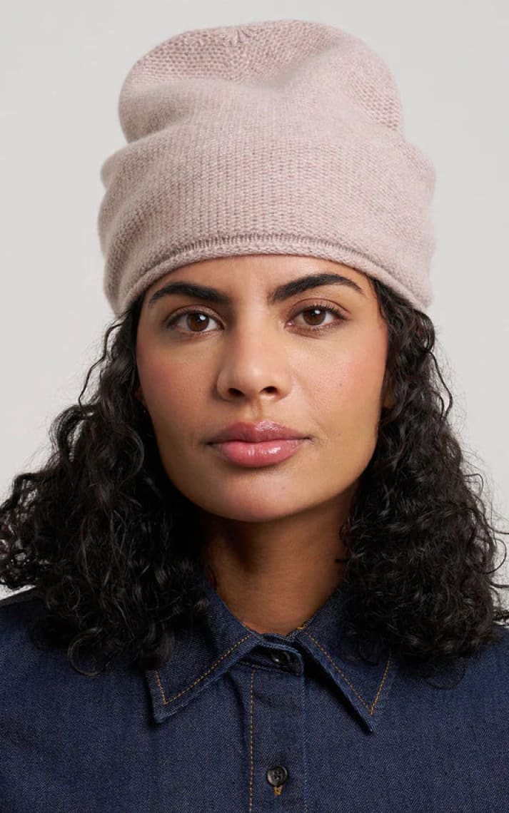Echo - Crosby Wool and Cashmere Hat - Pebble - Cold Weather