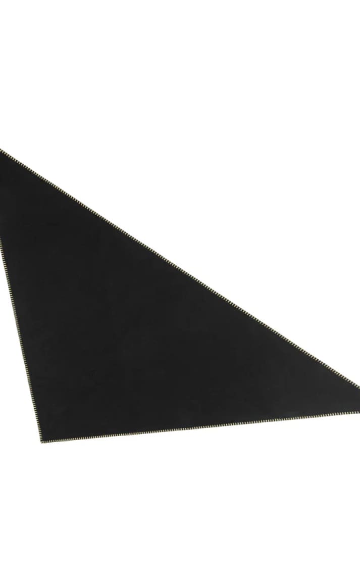 Echo- Oversized Triangle Wrap in Black - Cold Weather