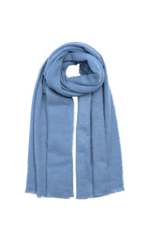 Echo- Buzzy Boucle Scarf - Blue