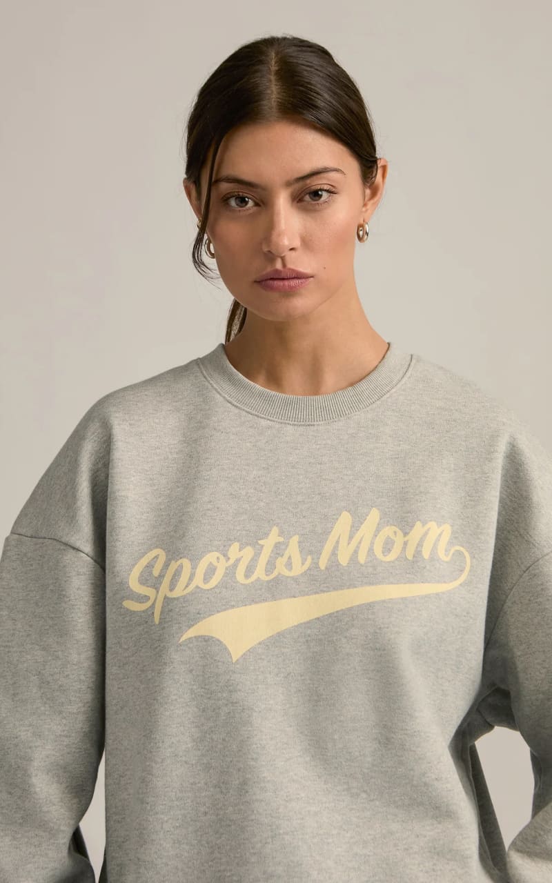 Favorite Daughter- Sports Mom Sweatshirt in Heather Grey