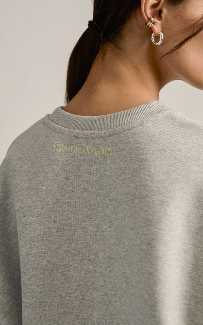Favorite Daughter- Sports Mom Sweatshirt in Heather Grey