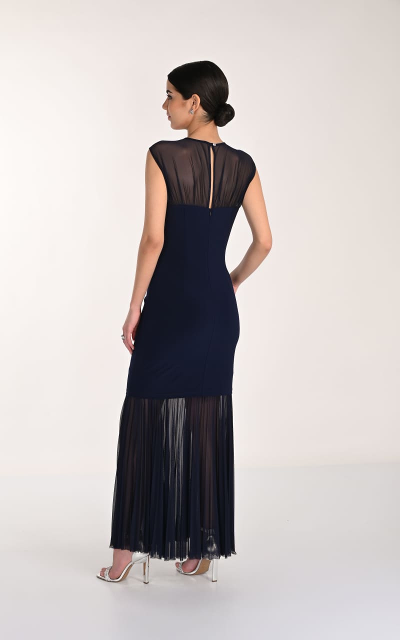 Frank Lyman- Bodice Style Gown in Indigo - DRESS