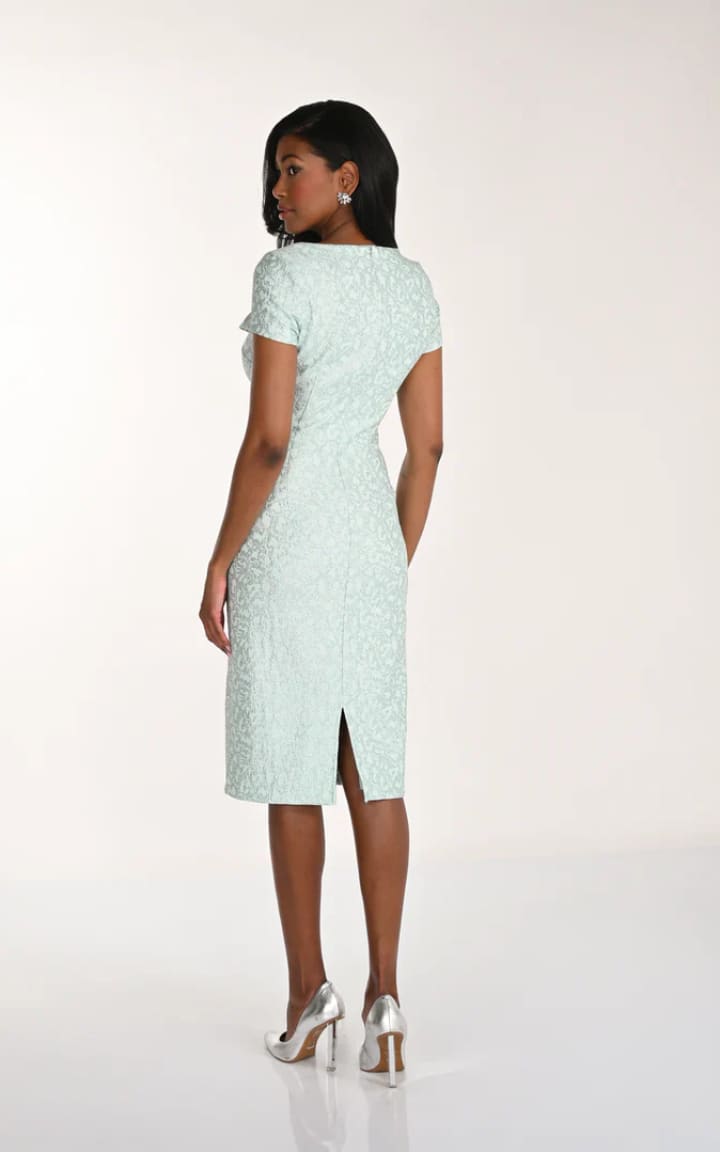 Frank Lyman- Woven Dress in Aqua - DRESS