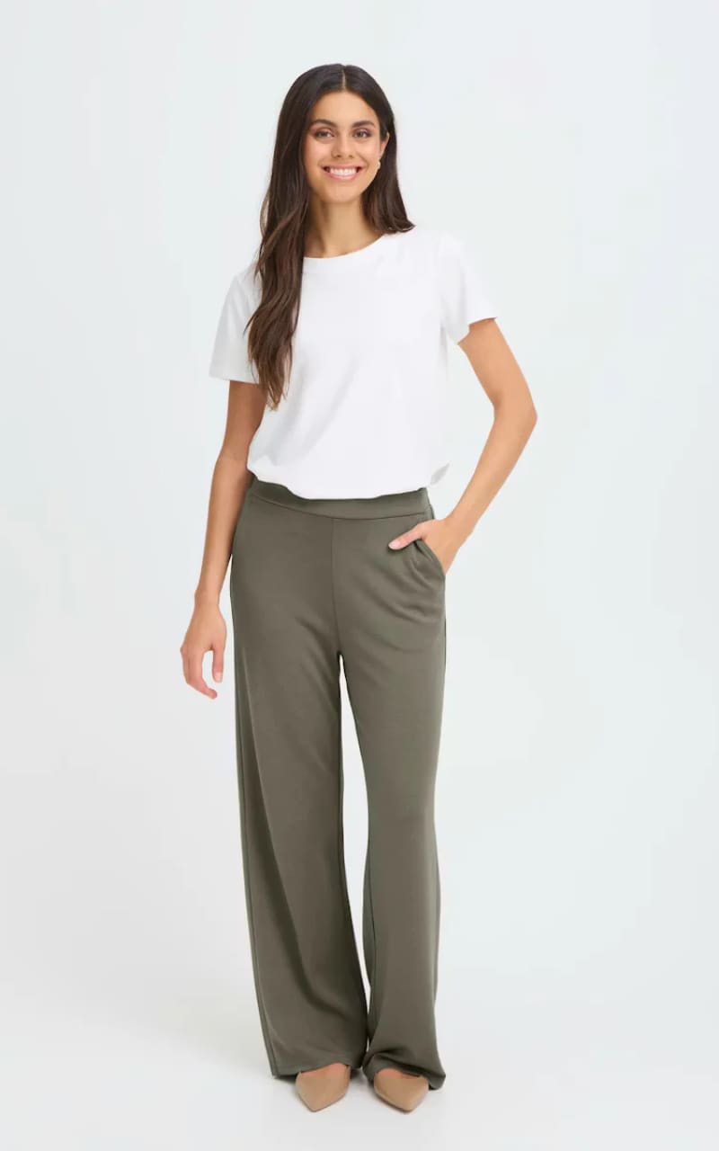Fransa- Aurora Pant in Smokey Olive