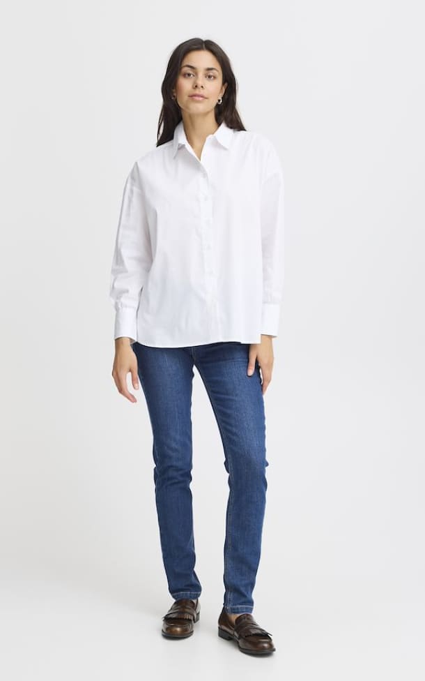 Fransa- Button Up Blouse - Blouses & Tops