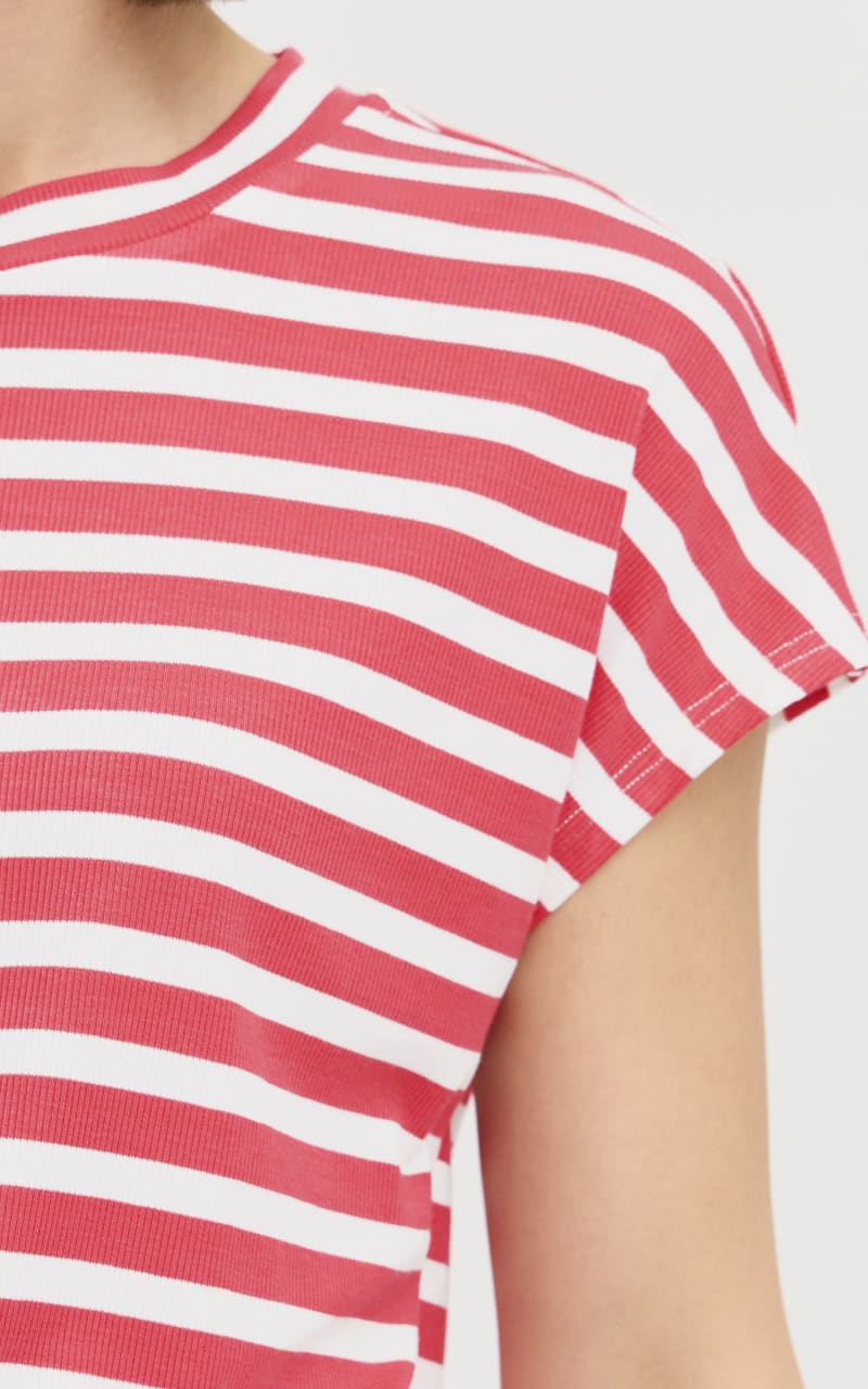 Fransa- Cano Tee in Teaberry Mix - T-SHIRT & TANK