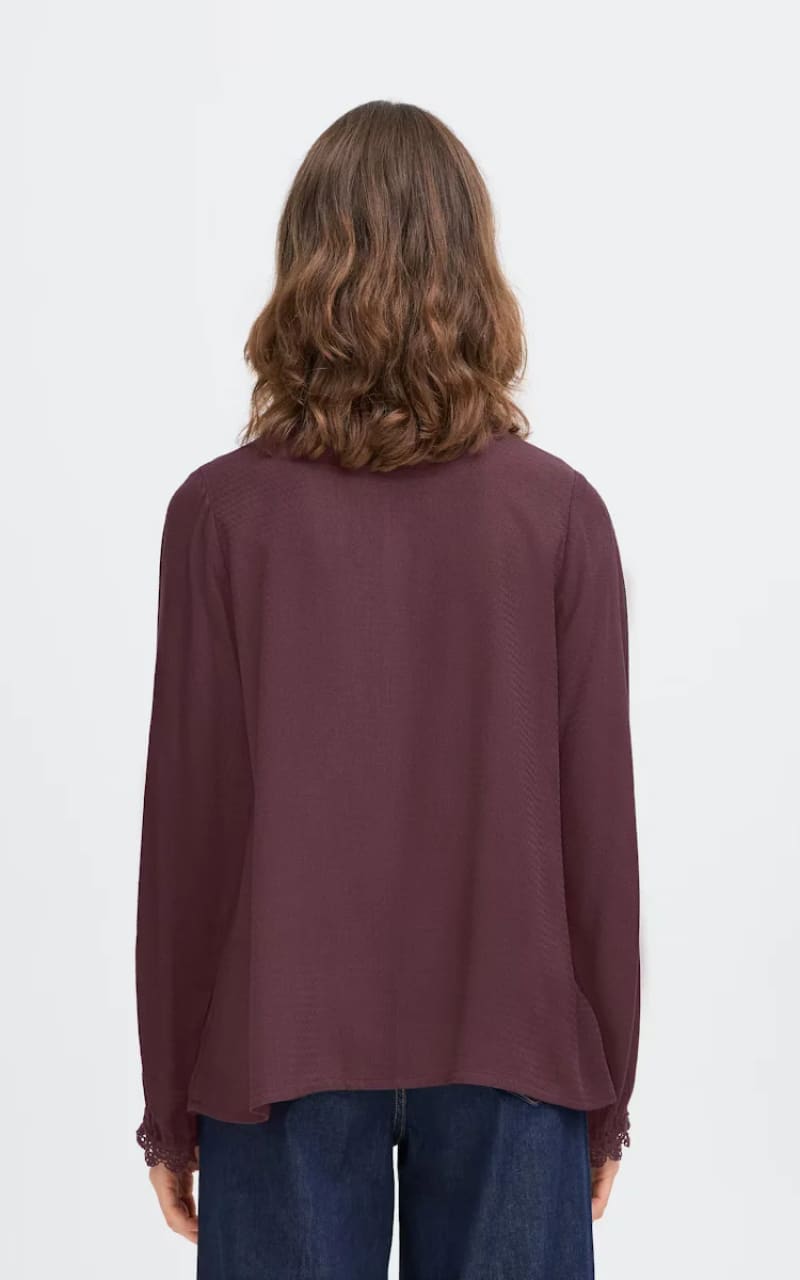 Fransa- Hida Blouse in Fudge - Blouses & Tops