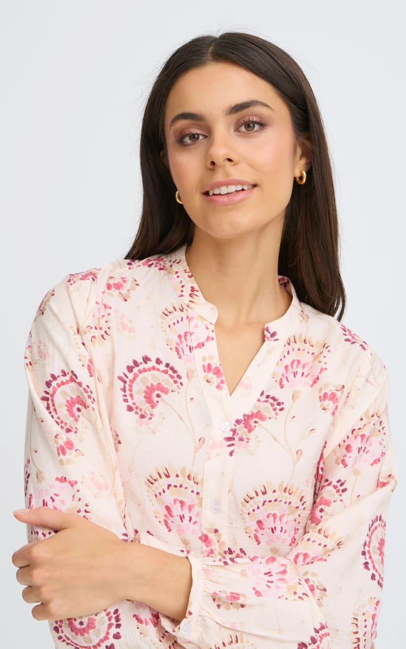 Fransa- Kalia Blouse in Orchid Floral - Blouses & Tops