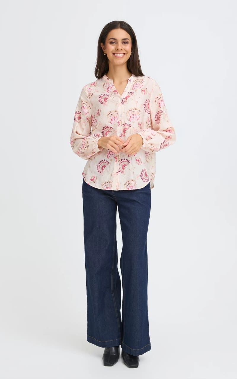 Fransa- Kalia Blouse in Orchid Floral - Blouses & Tops