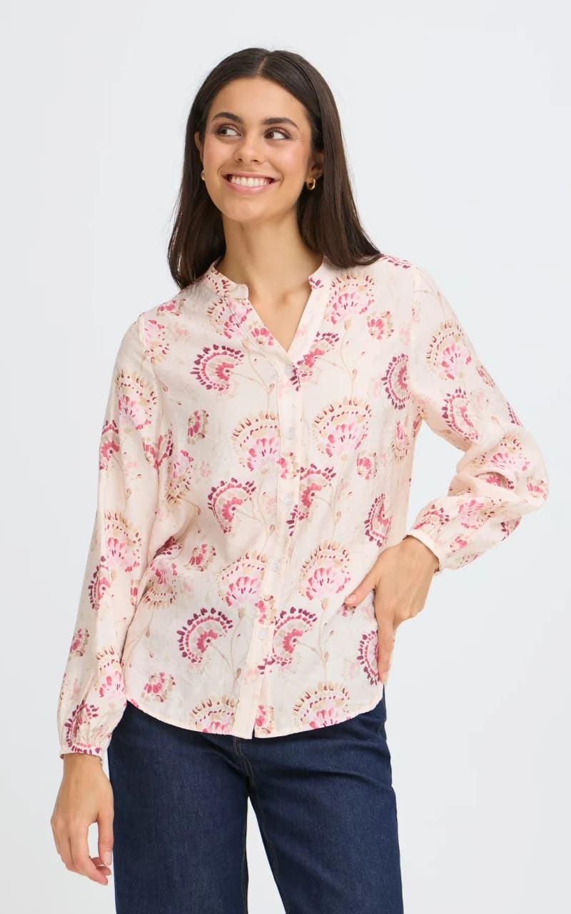 Fransa- Kalia Blouse in Orchid Floral - Blouses & Tops