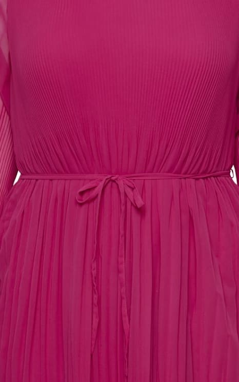 Fransa Plus - Linda Pleated Dress - Dresses