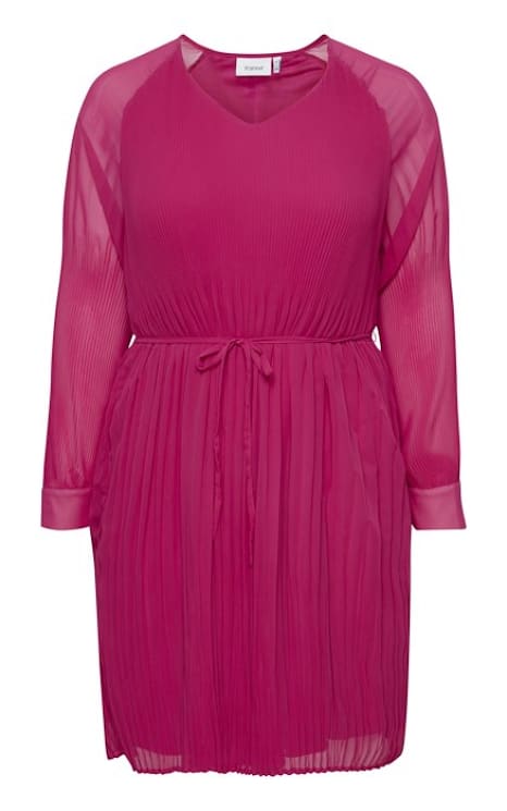 Fransa Plus - Linda Pleated Dress - Dresses