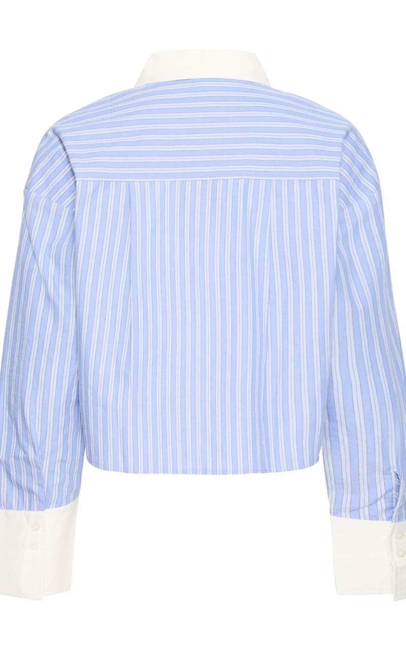 Fransa- Ricky Blouse in Blue Stripe - Blouses & Tops