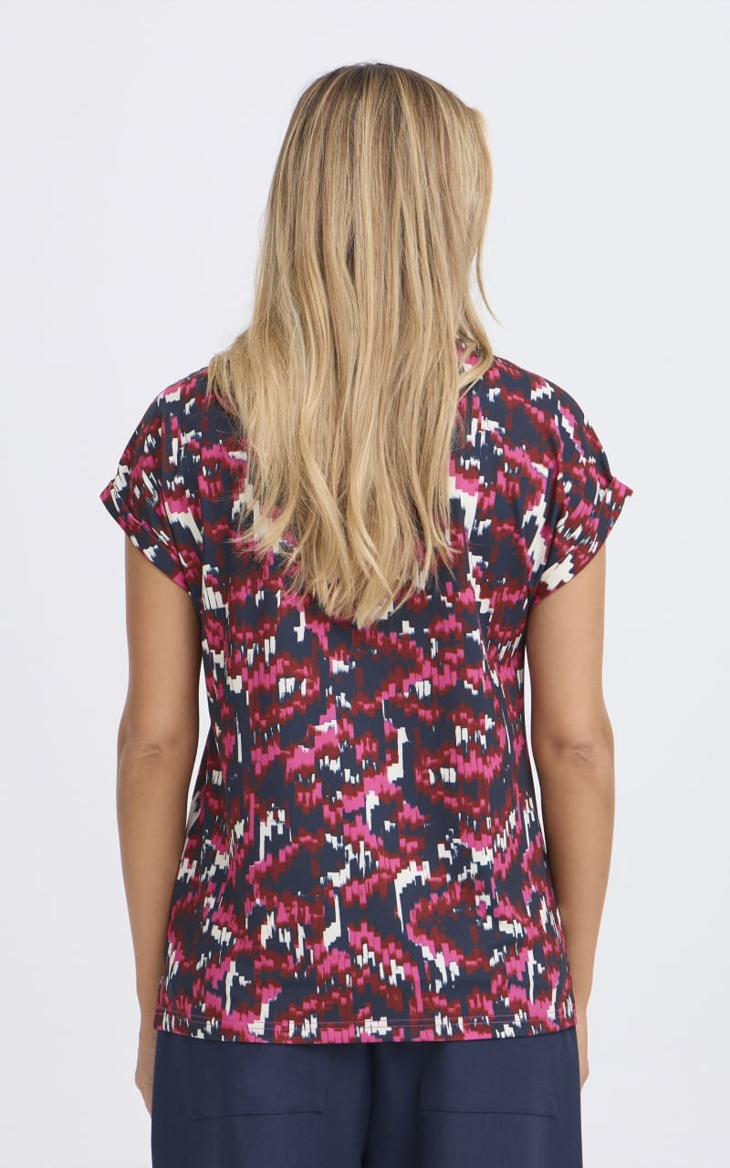 Fransa- Seen Tee in Dis Boho Very Berry - T-SHIRT & TANK