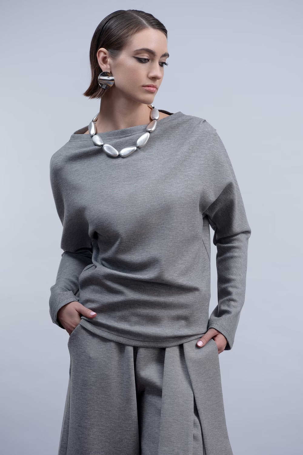 HAAKŌ- Pullover in Silver