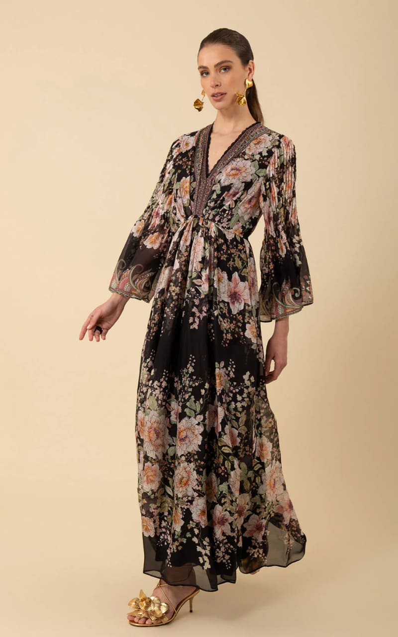 Hale Bob- Alanna Chiffon Maxi Dress