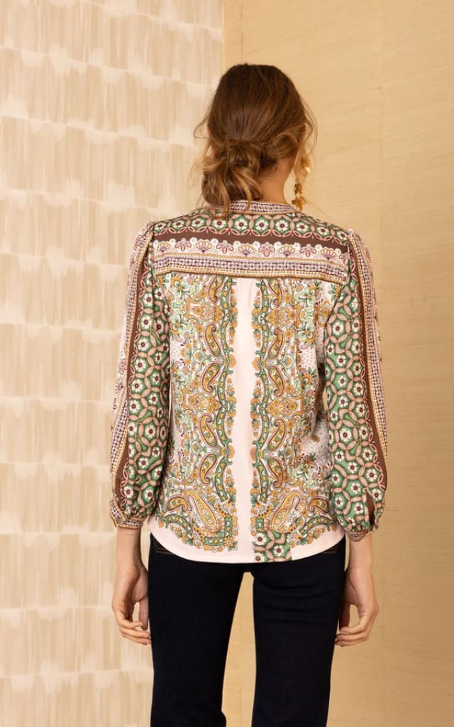 Hale Bob- Alianna Blouse in Pink - Blouses & Tops