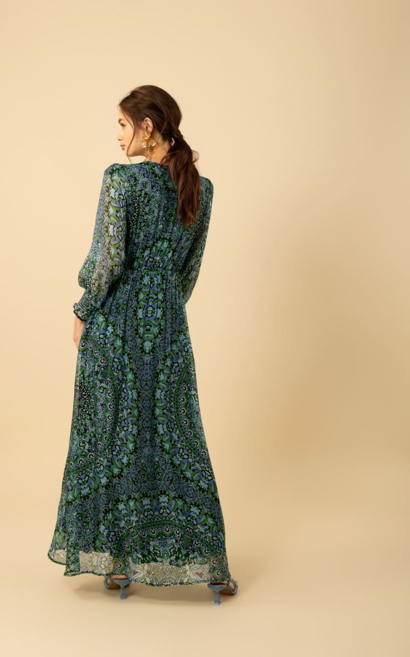 Hale Bob - Jennifer Long Sleeve Maxi Dress - DRESS