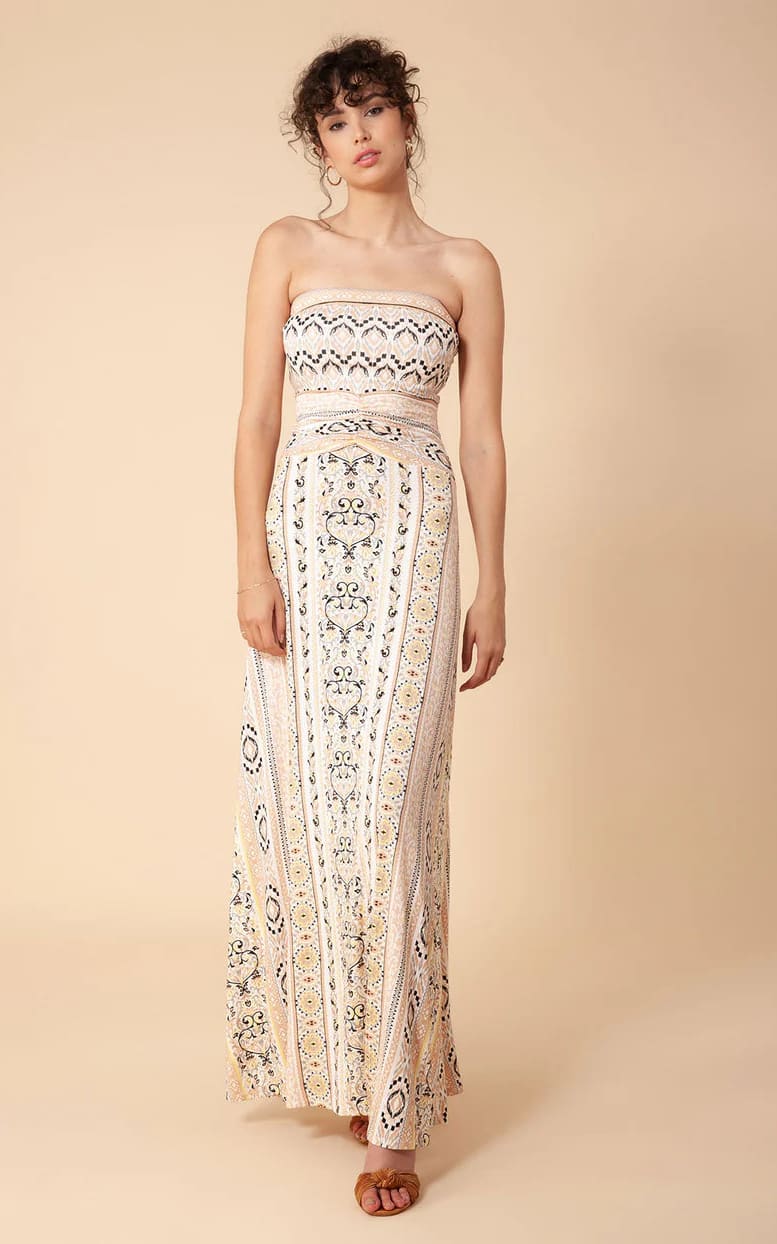 Hale Bob- Hannah Jersey Maxi Dress - BEIGE / XS - dress