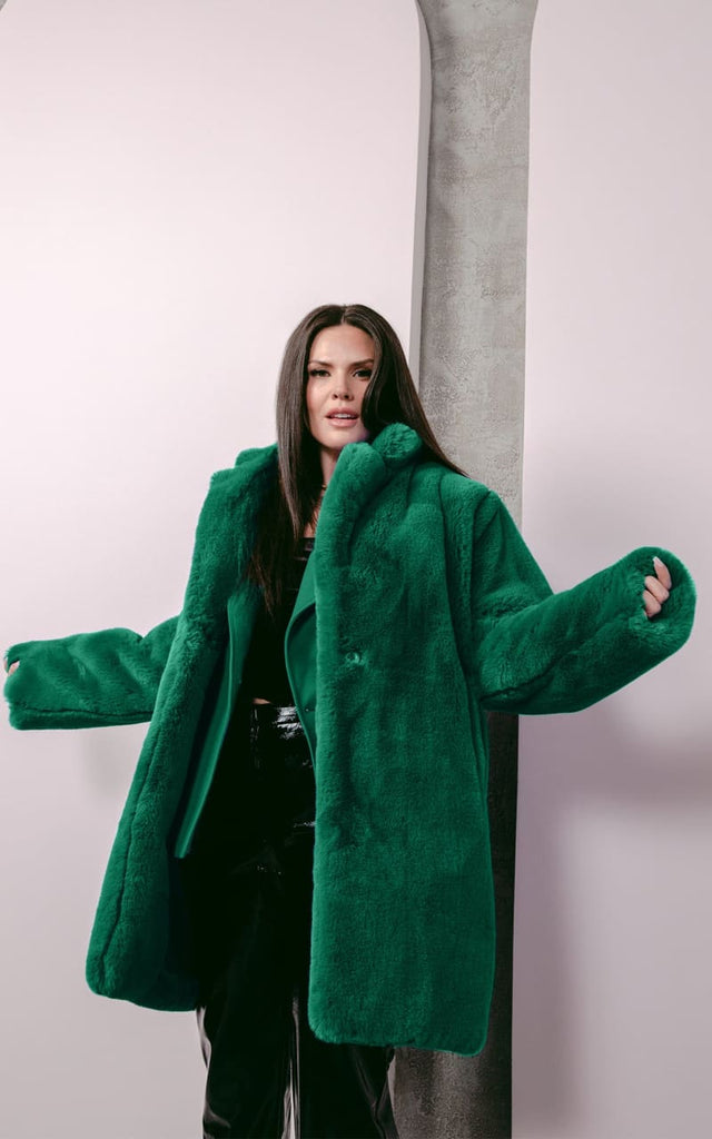 Hilary Macmillan - Faux Fur Teddy Coat - jacket