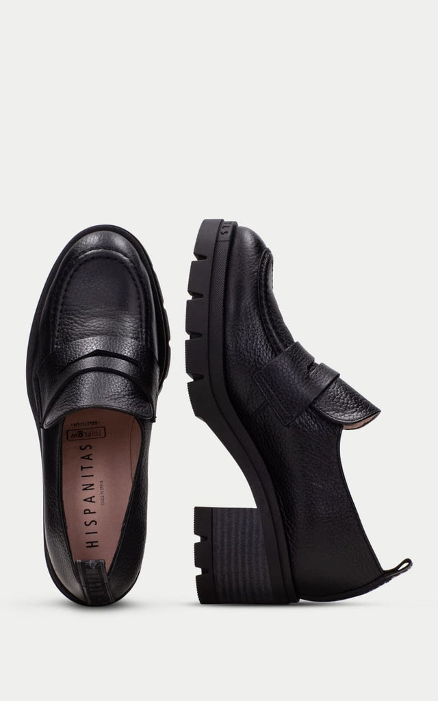 Hispanitas-Bolero Chunky Loafer in Black - footwear