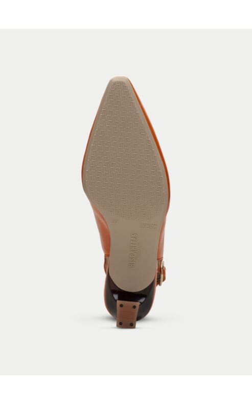Hispanitas- Dalia Buckle Slingback Heel in Papaya - footwear