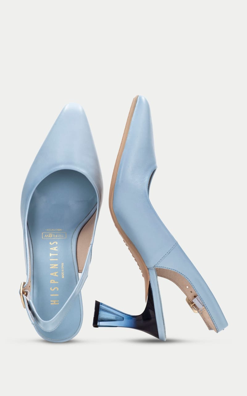 Hispanitas- Dalia Slingback Heel in Soho Celeste - footwear