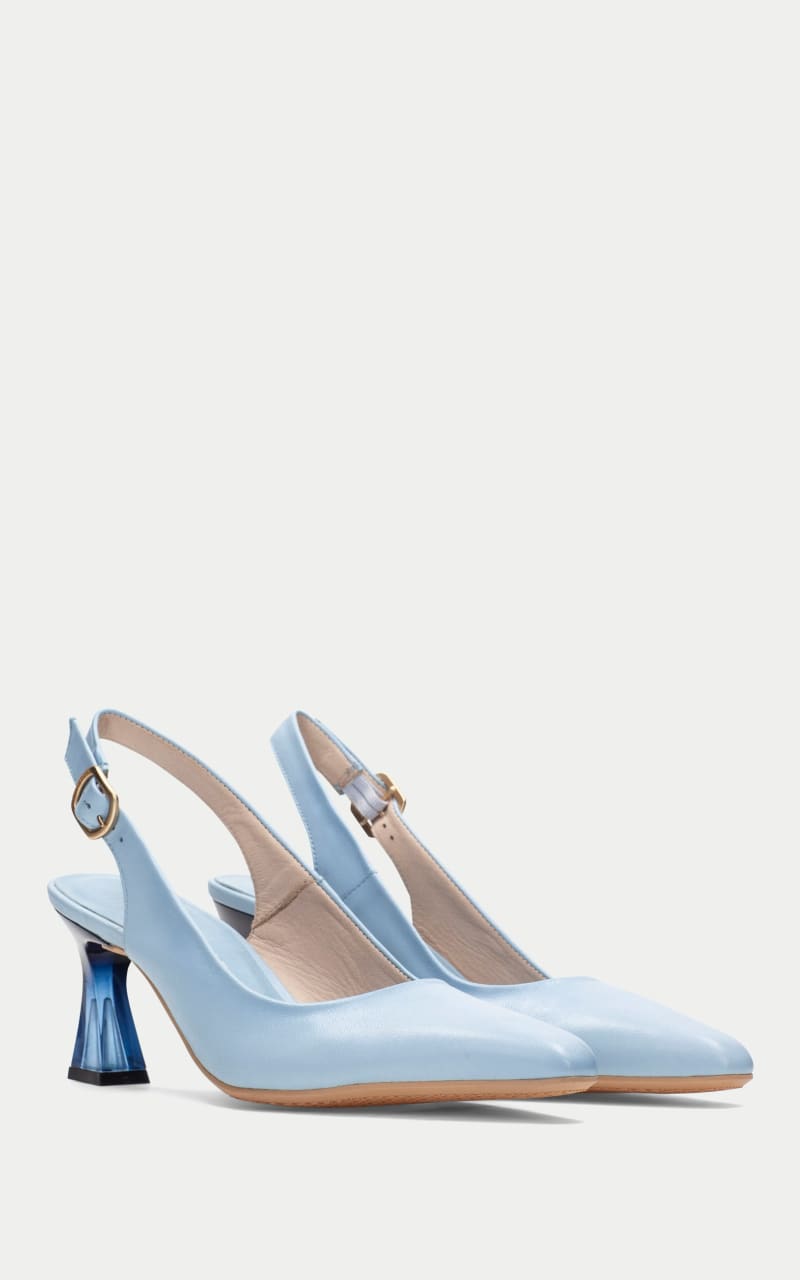 Hispanitas- Dalia Slingback Heel in Soho Celeste - footwear