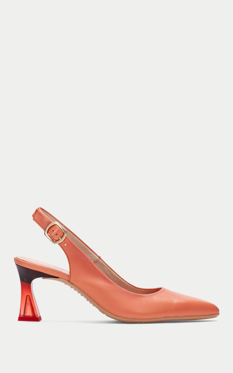 Hispanitas- Dalia Slingback Heel in Soho Coral - footwear