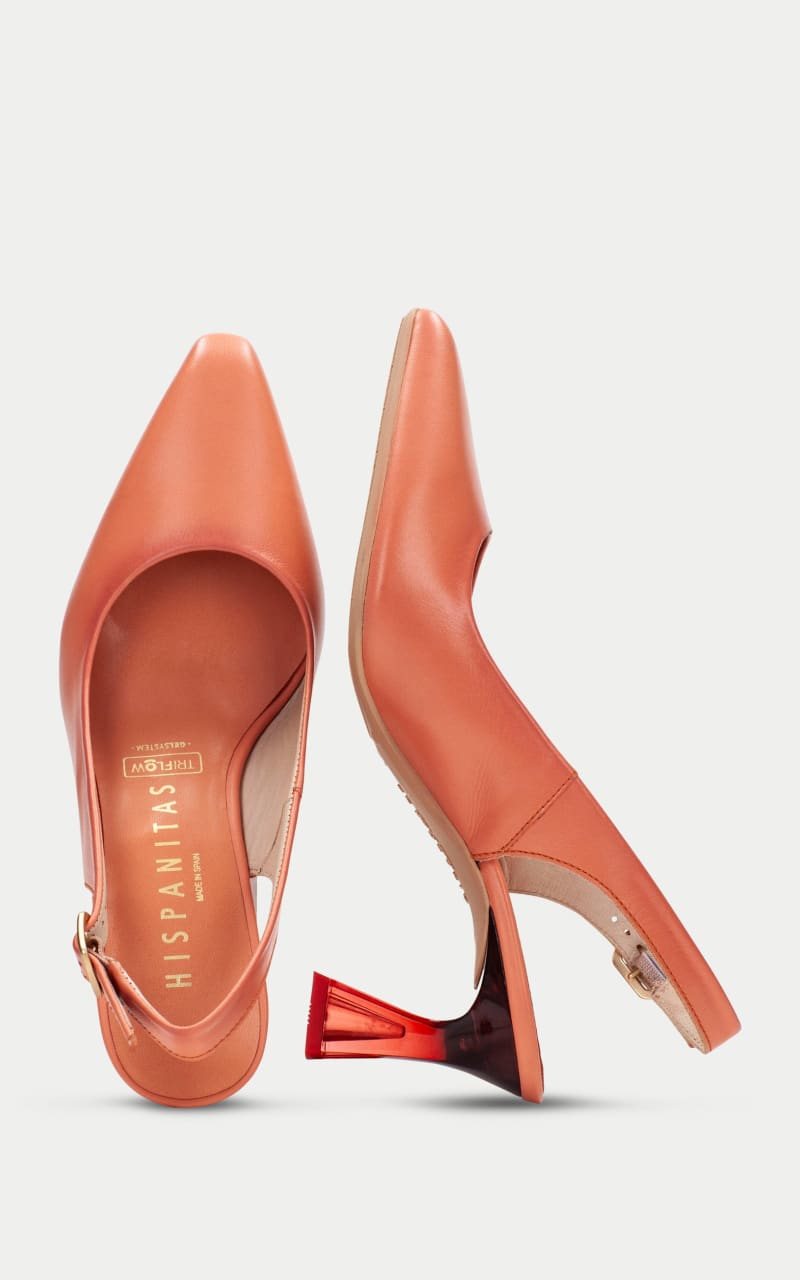 Hispanitas- Dalia Slingback Heel in Soho Coral - footwear