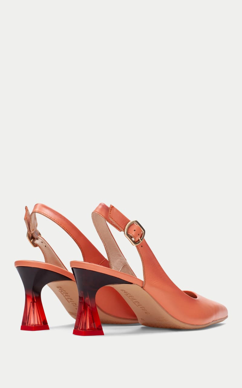 Hispanitas- Dalia Slingback Heel in Soho Coral - footwear