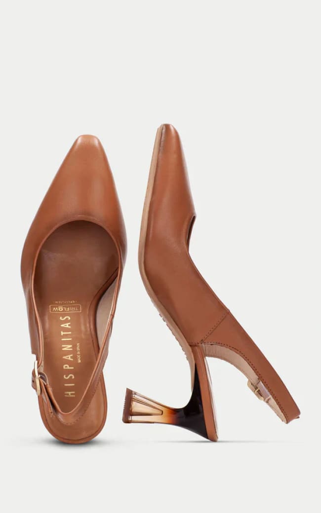Hispanitas- Dalia Slingback Heel in Tan - footwear